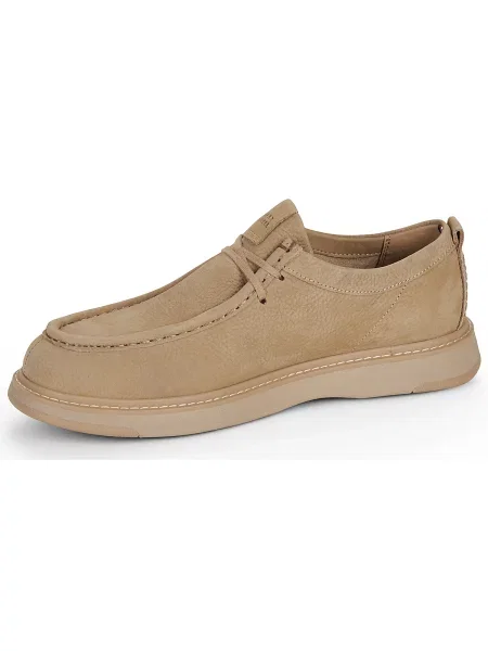 Pantofi Tommy Hilfiger din nubuc bej