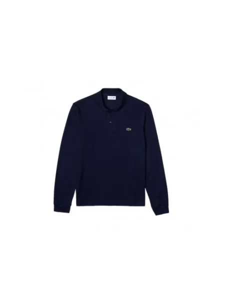 Koszulka polo Lacoste z długim rękawem niebieska