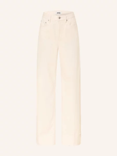 Drykorn Jeansy Wide Leg Medley beige beżowe