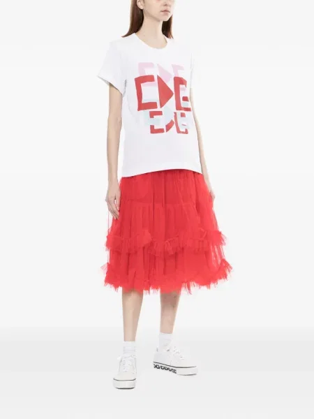 Тениска Comme Des Garçons Girl бяло