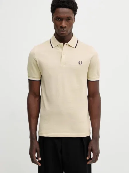 Tricou polo Fred Perry bej