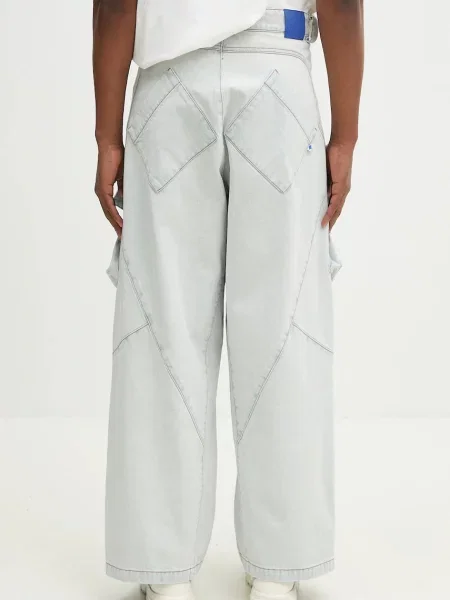 Широкие джинсы Marcelo Burlon синие