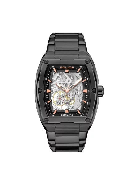 POLICE Analogové hodinky Automatic watch Skeletor' černá