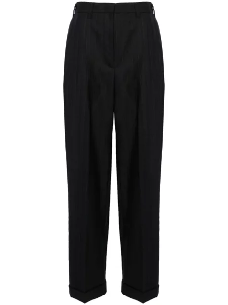 Pantaloni Miu Miu cu dungi albastru