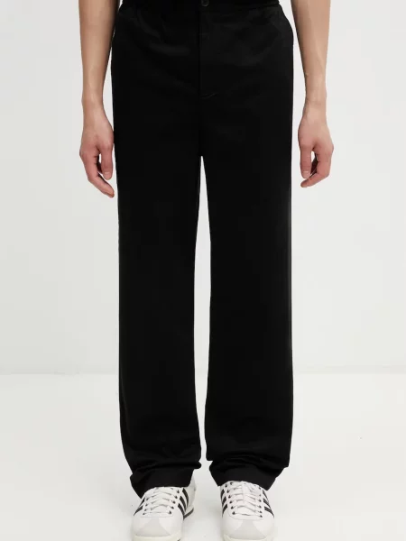 Lacoste pantaloni din cu pentru bărbați negru