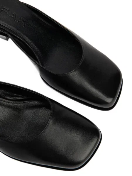Papuci tip mules By Far negru