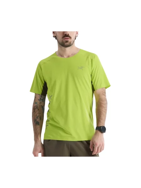 Koszulka sportowa Arcteryx z logo zielona