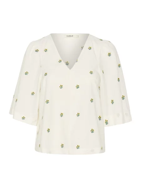 SOAKED IN LUXURY Bluză galben / verde / negru alb