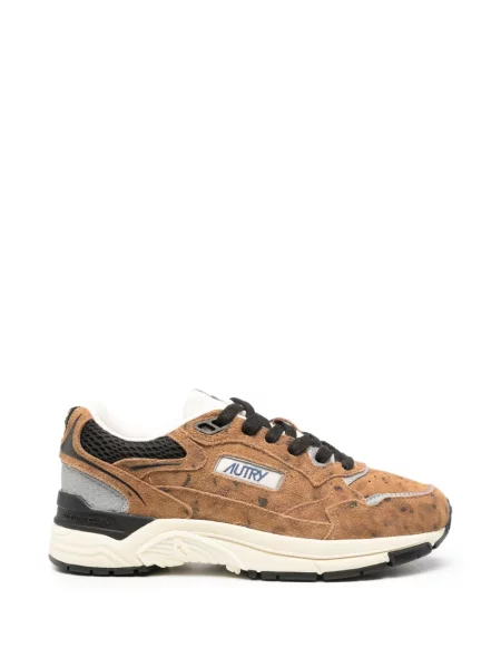 Sneakerși Autry din piele de căprioară maro