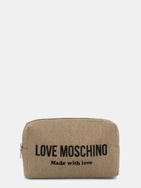 Love Moschino kozmetička torbica za žene bež