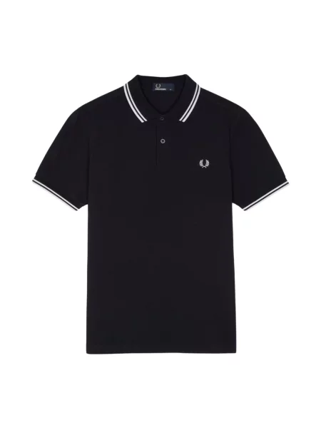 Fred Perry Koszulka Polo Z Piki blau białe