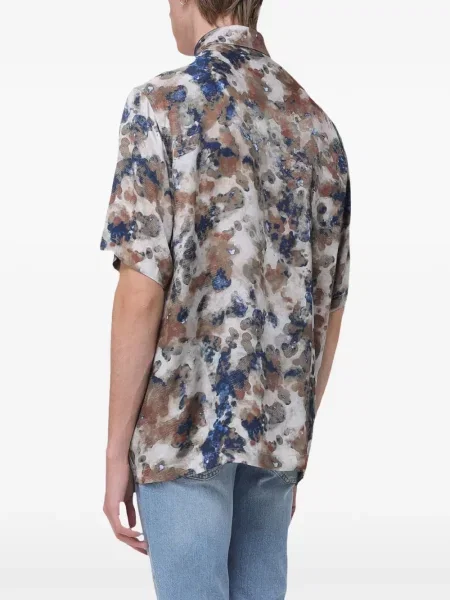 Scurt cămașă Armani Exchange cu imagine cu imprimeu abstract