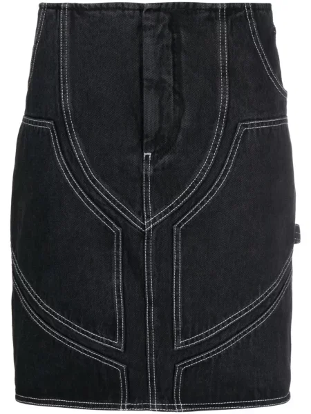 Fustă din denim Off-white alb