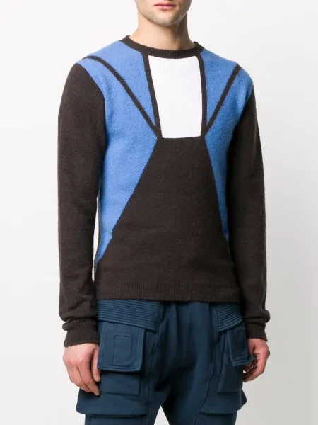 Megztinis Rick Owens apvaliu kaklu ruda