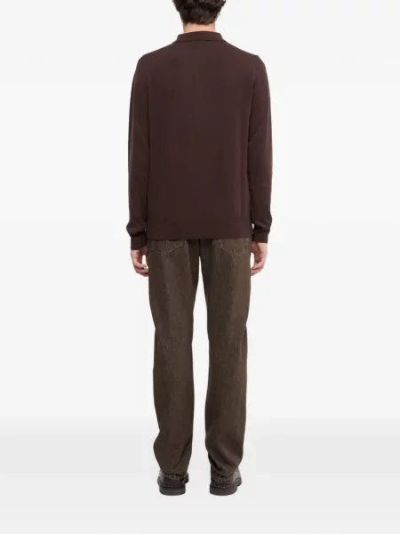 Lung tricou polo Aspesi maro