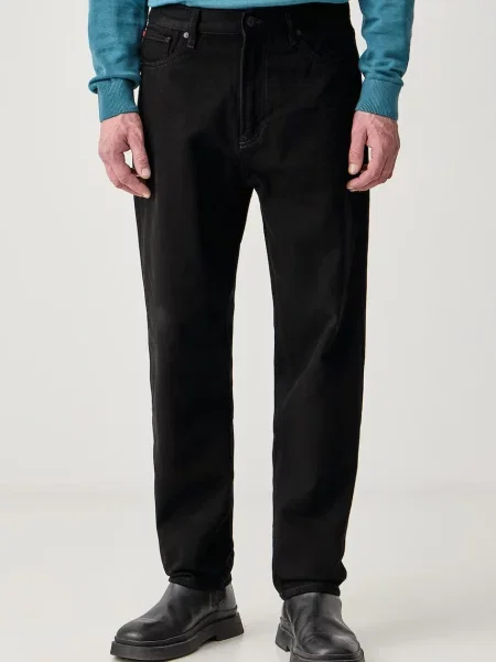HUGO jeansy relaxed fit czarne