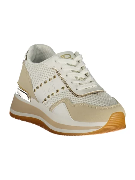 Sneakersy Laura Biagiotti z dżetami białe