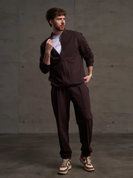 Спортивний костюм ISSA Plus темно-коричневий коричневий