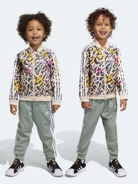 Дитячий Спортивний костюм adidas Animal Print SST Set принт