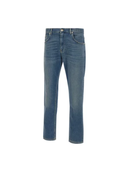 Jeansy straight leg Eleventy niebieskie