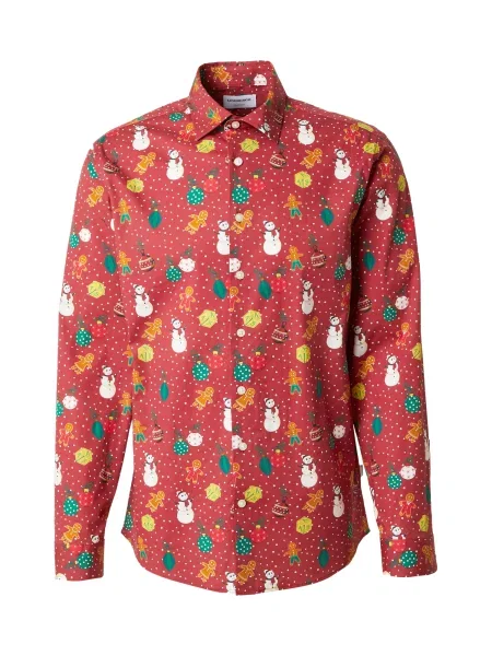 Lindbergh Košile zelená / červená / černá bílá