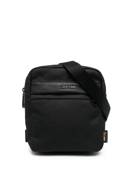 Geantă Calvin Klein cu autograf negru