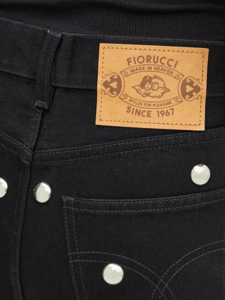 Blugi evazați Fiorucci negru