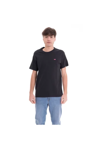 Levi's T-shirt Mężczyźni Dżersej nadruk S czarny
