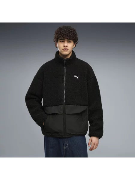 PUMA kurtka Hybrid Re:Fibre o luźnym kroju Odzież S czarny