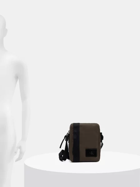 Táska Calvin Klein Canvas Mix Reporter Green Universal zöld
