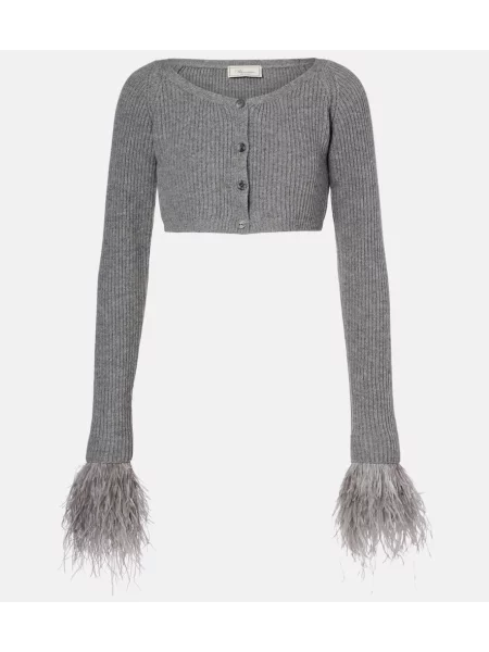 Cropp cardigan Blumarine de lână gri