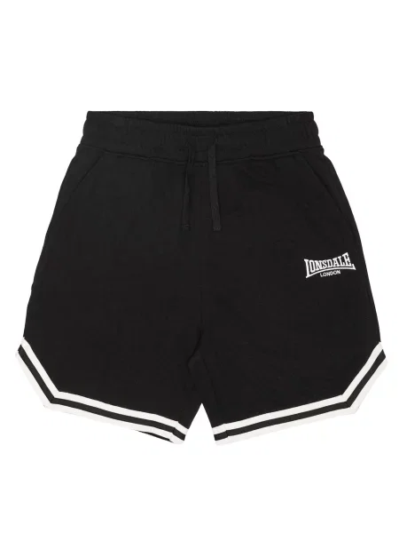 LONSDALE Pantaloni Gunner Side negru alb