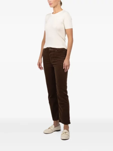 Pantaloni Frame de catifea cord maro