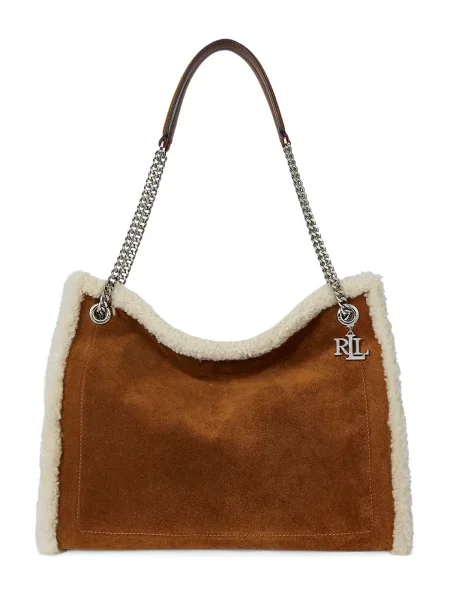 LAUREN RALPH LAUREN Geantă Large Bradley maro