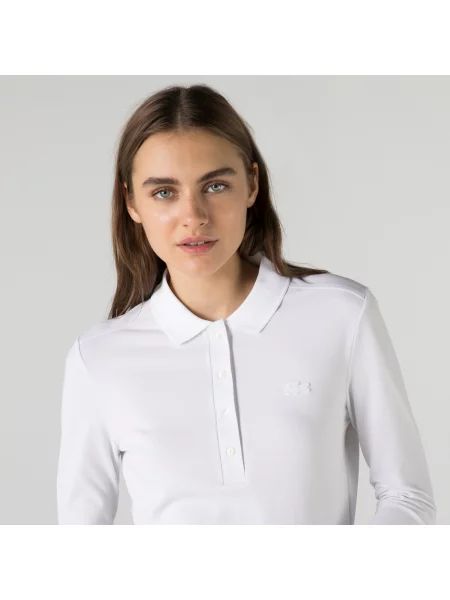 Поло Lacoste белое