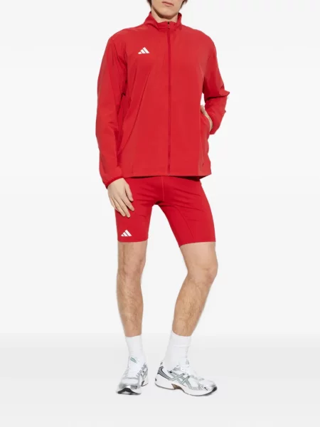 Prugasta tenis suknja hlače Adidas s printom crvena