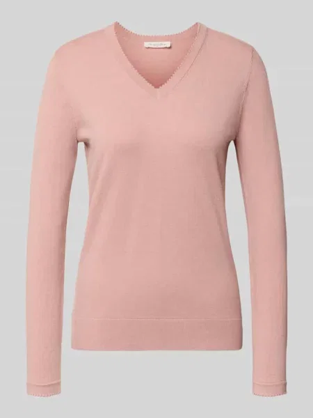 Sweter z mieszanka z dekolt w serek Christian Berg Woman
