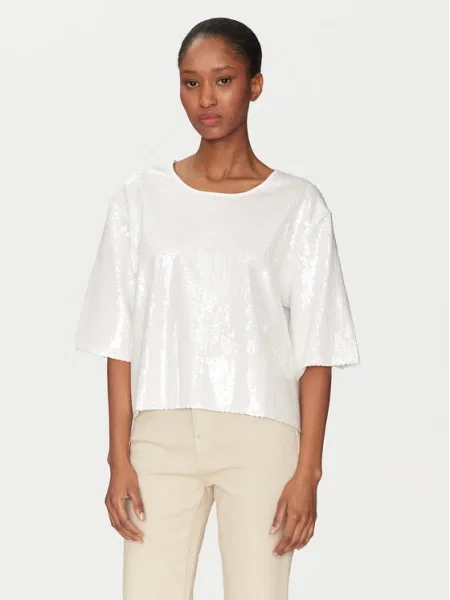 Marella Tricou Gardone Écru Boxy Fit