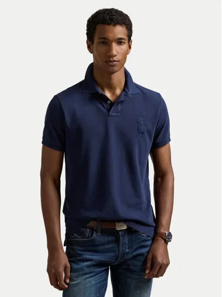 Polo Ralph Lauren polo de marin neted albastru