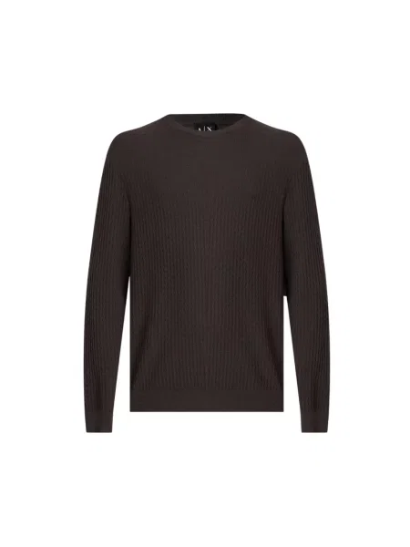 Sweter Armani Exchange brązowy