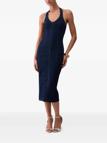 Rochie din denim Liu Jo albastru