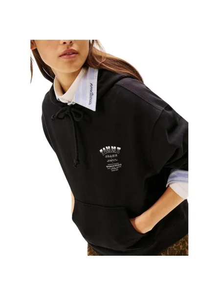 Tommy Jeans Mikina / biela čierna