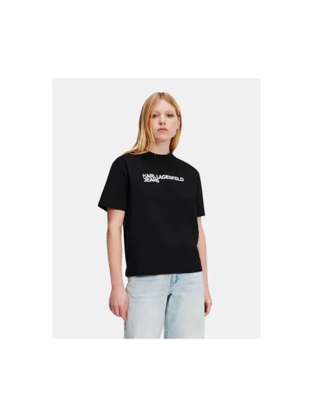 KARL LAGERFELD JEANS Tričko / bílá černá
