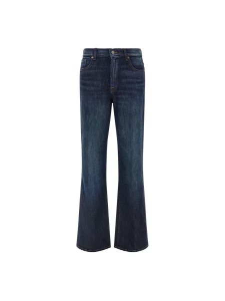 Jeansy 7 For All Mankind retro niebieskie