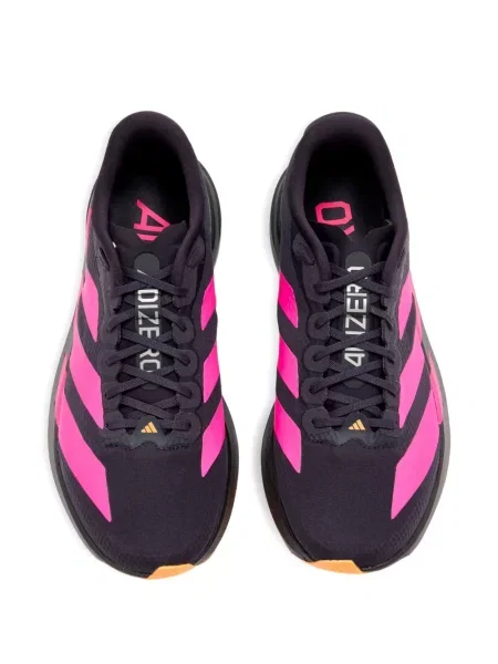 Sneakerși Adidas Adizero alergare cu motiv cu inimi de catifea cord roșu