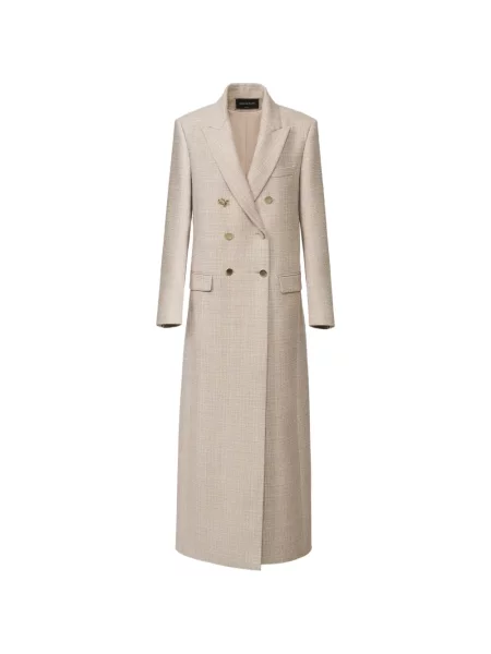 Palton Fabiana Filippi în carouri cu două rânduri de nasturi