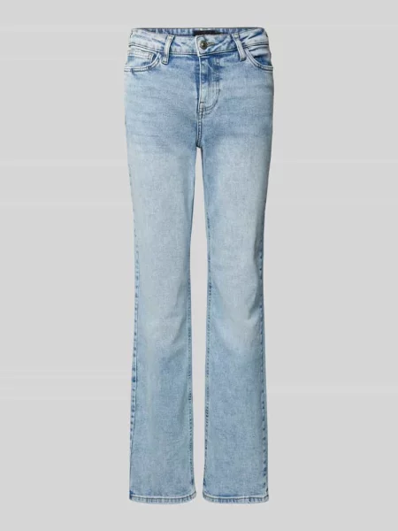 Jeansy o kroju straight fit z mieszanki bawełny model ‘KELLY’ Pieces