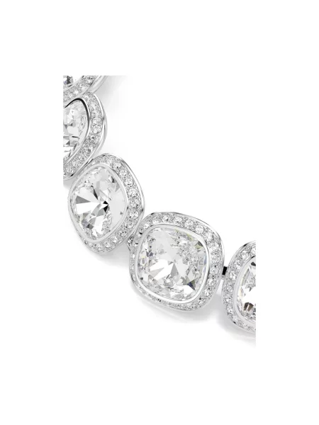 Swarovski bransoletka metalowa z kryształem Swarovski UNA szara