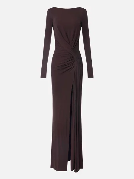 Сукня Elisabetta Franchi коричнева
