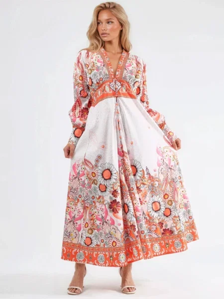 MSN Collection Ruha Maxi narancs